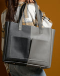 Bare Multi Tote Bag - Grey & Black
