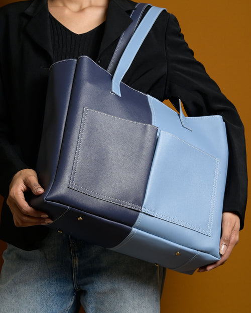 Bare Multi Tote Bag - Navy & Blue
