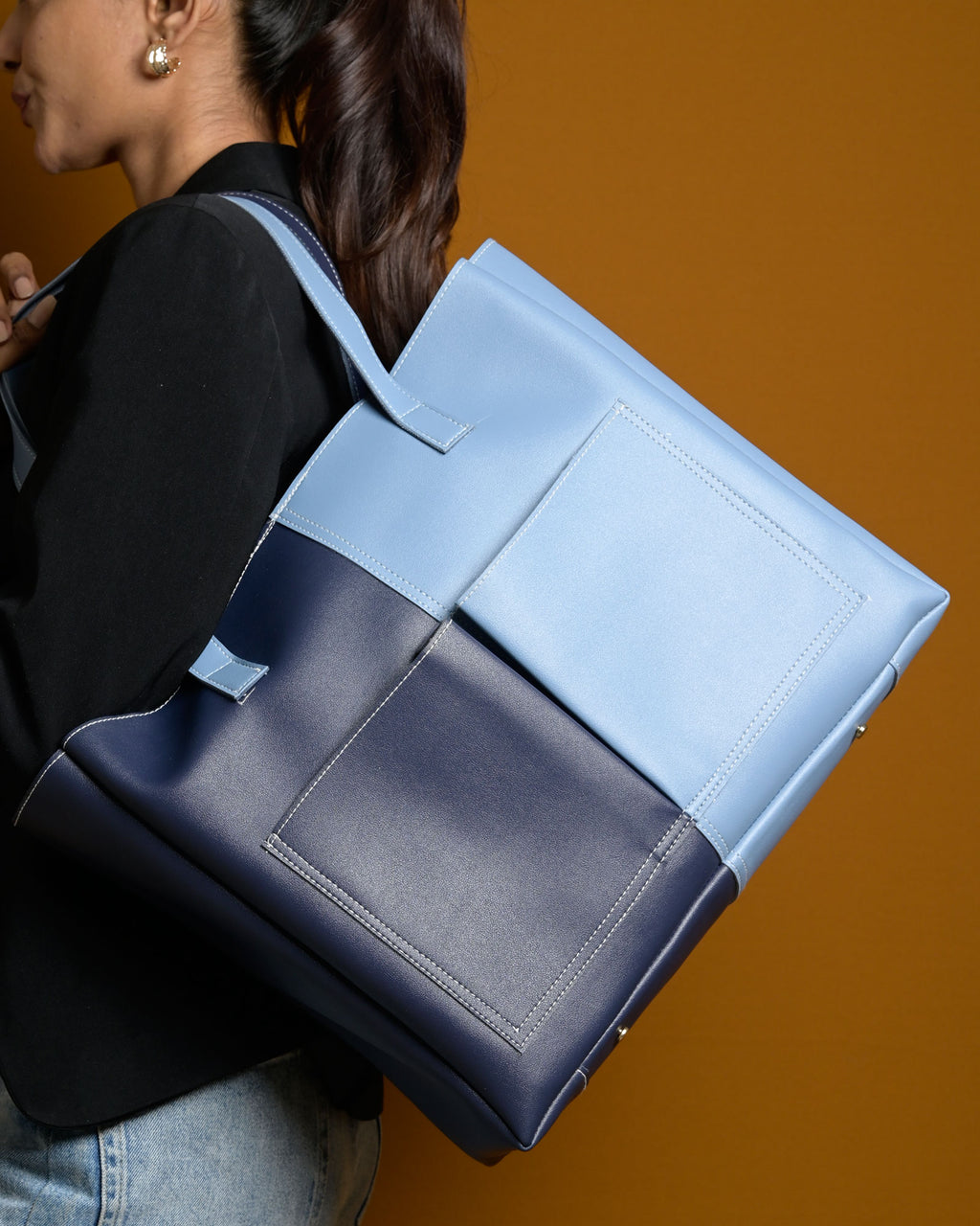 Bare Multi Tote Bag - Navy & Blue