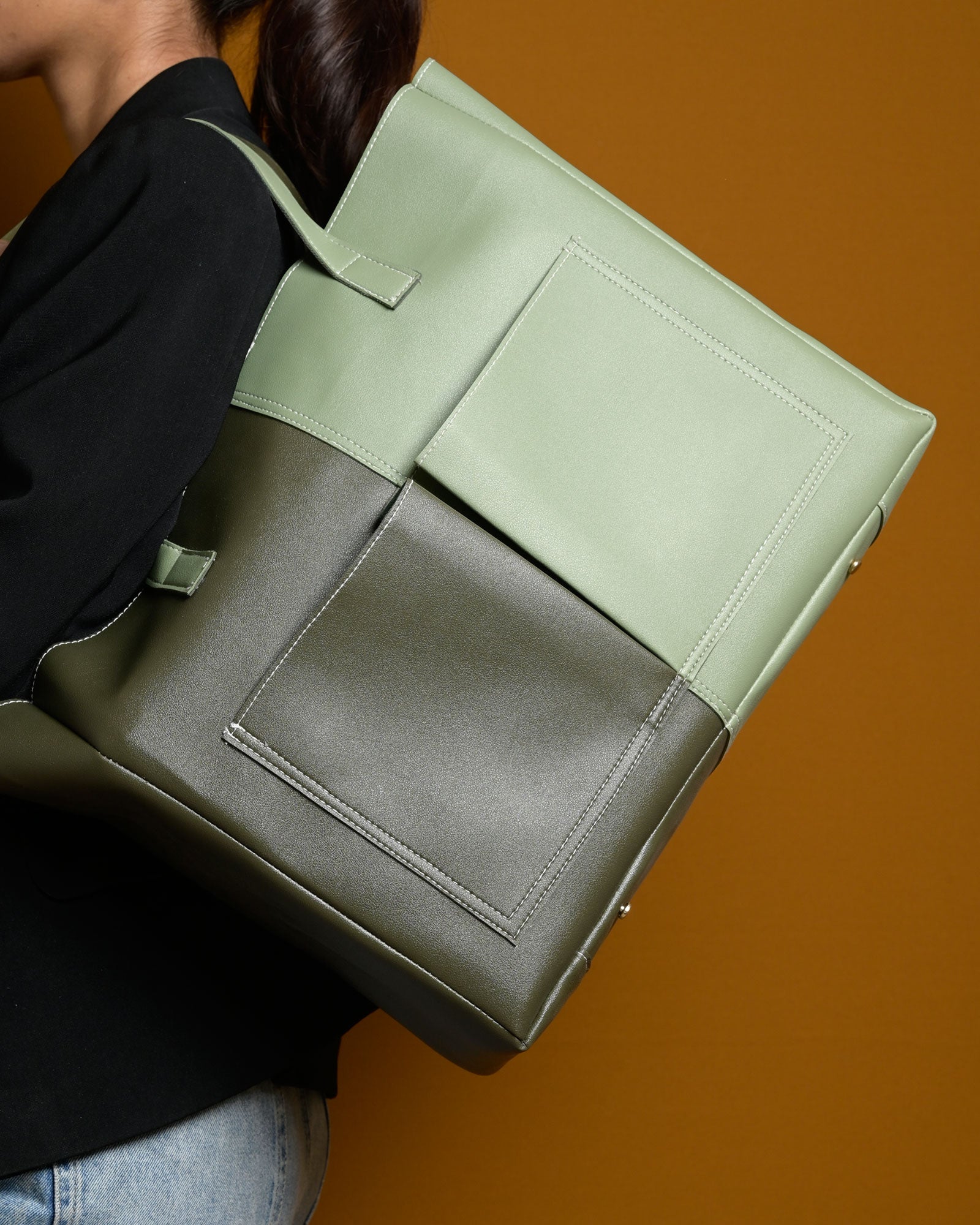 Bare Multi Tote Bag - Olive & Sage