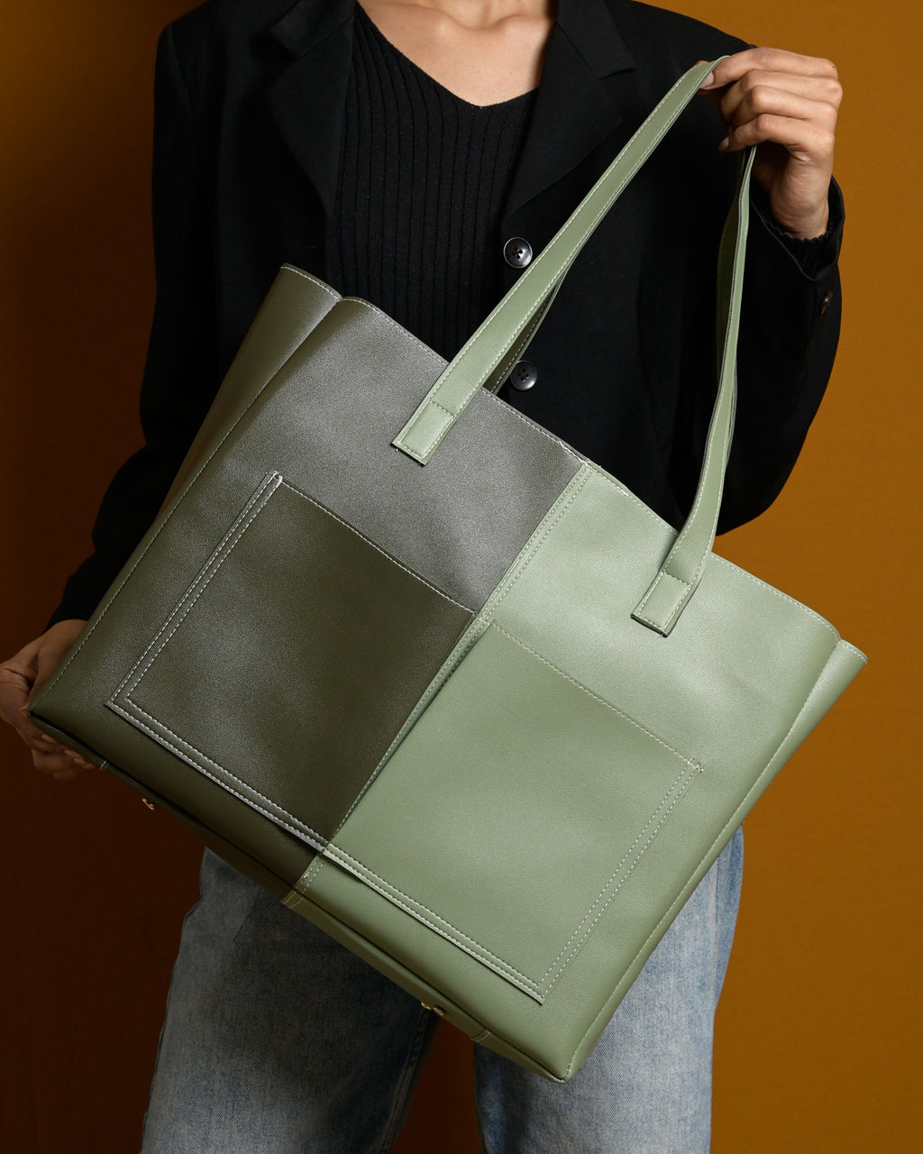 Bare Multi Tote Bag - Olive & Sage