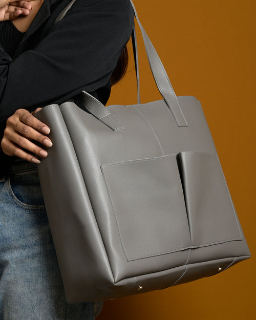 Bare Tote Bag - Grey