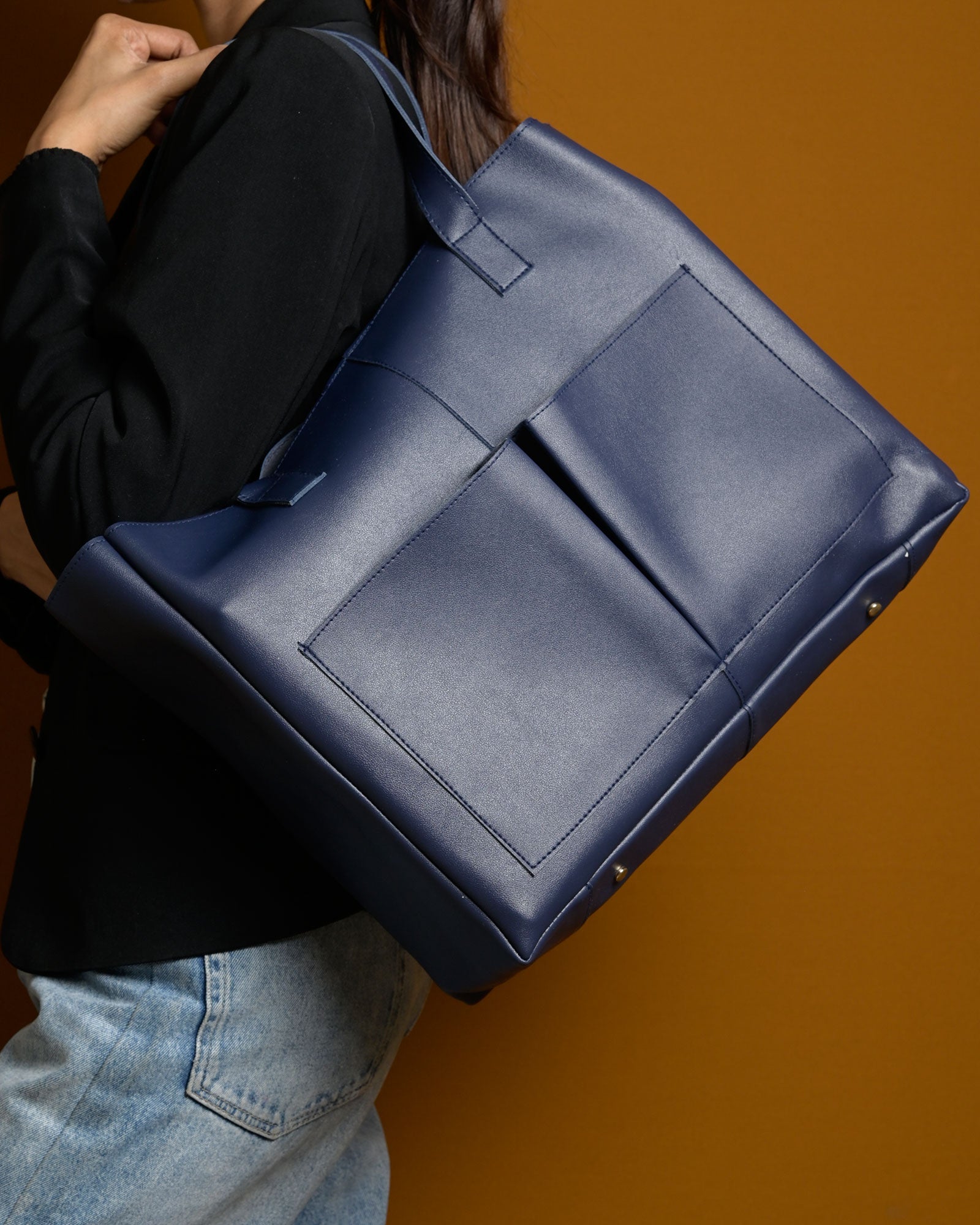 Bare Tote Bag - Navy Blue