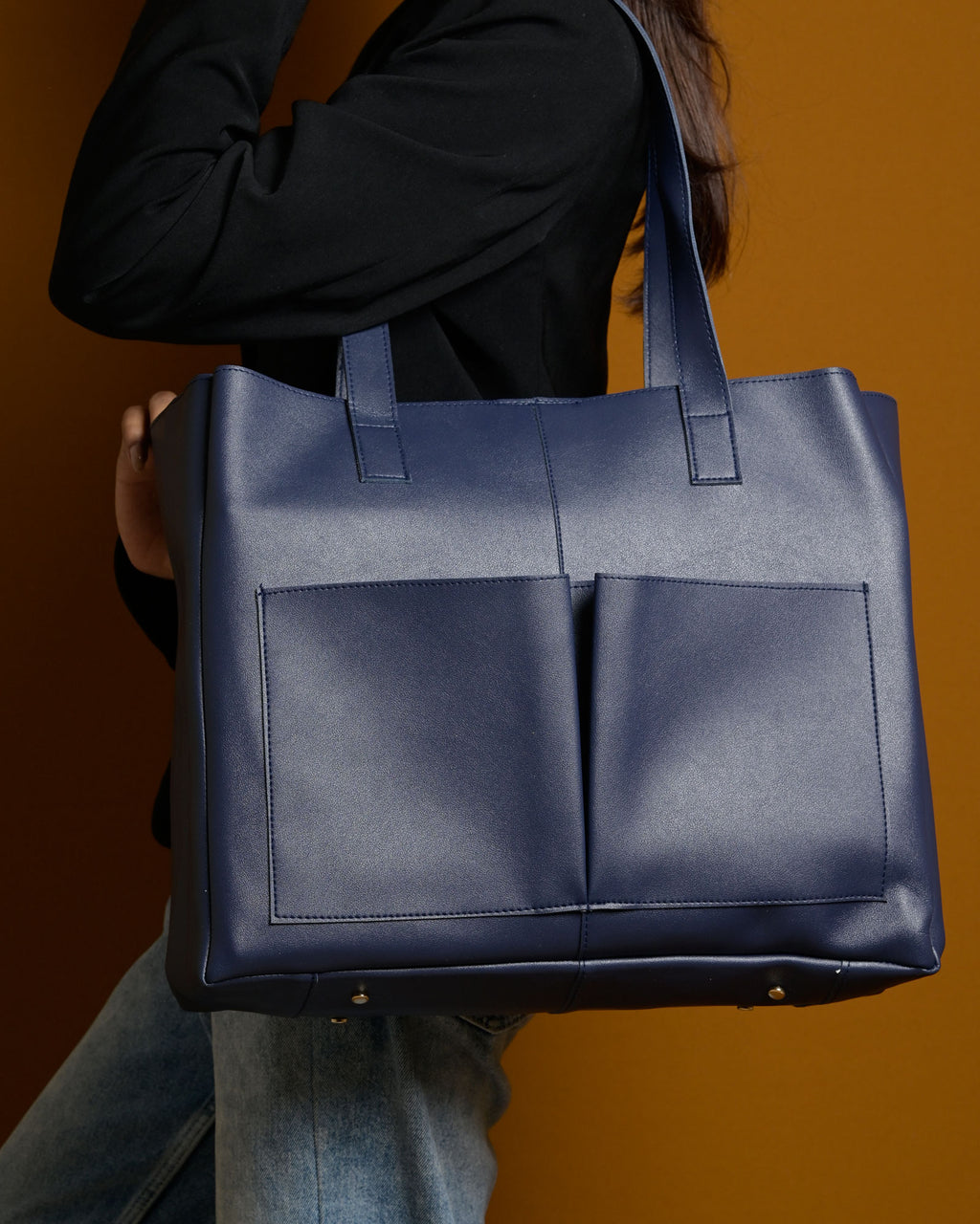 Bare Tote Bag - Navy Blue