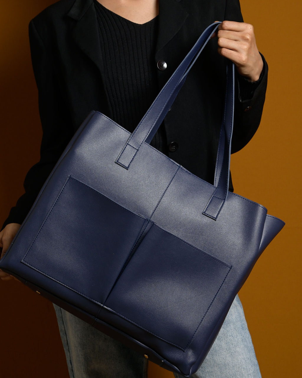 Bare Tote Bag - Navy Blue