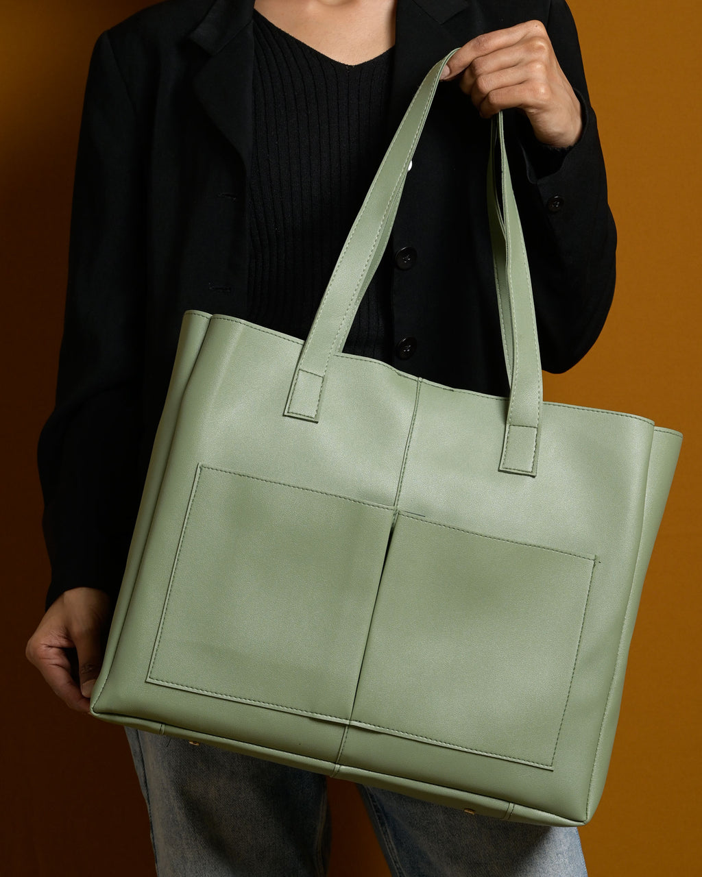 Bare Tote Bag - Sage Green