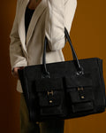 Brunello Suede Bag - Black
