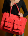 Brunello Suede Bag - Red