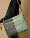 Caro Zipper Multi Tote Bag - Olive & Sage