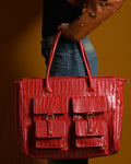 Crimson Structure Bag - Red