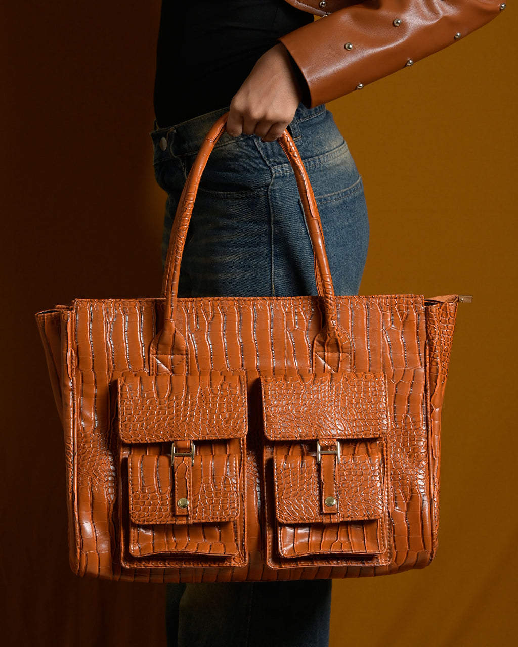 Crimson Structure Bag - Tan