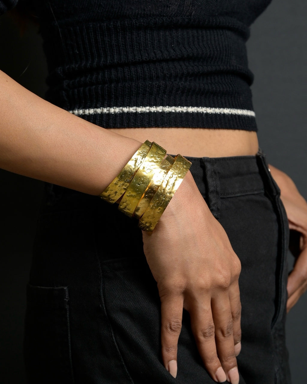 Epoque Gilded Cuff