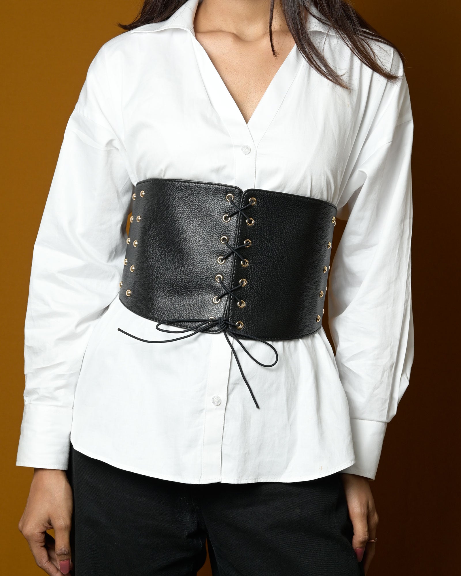 Lace-Up Corset Belt