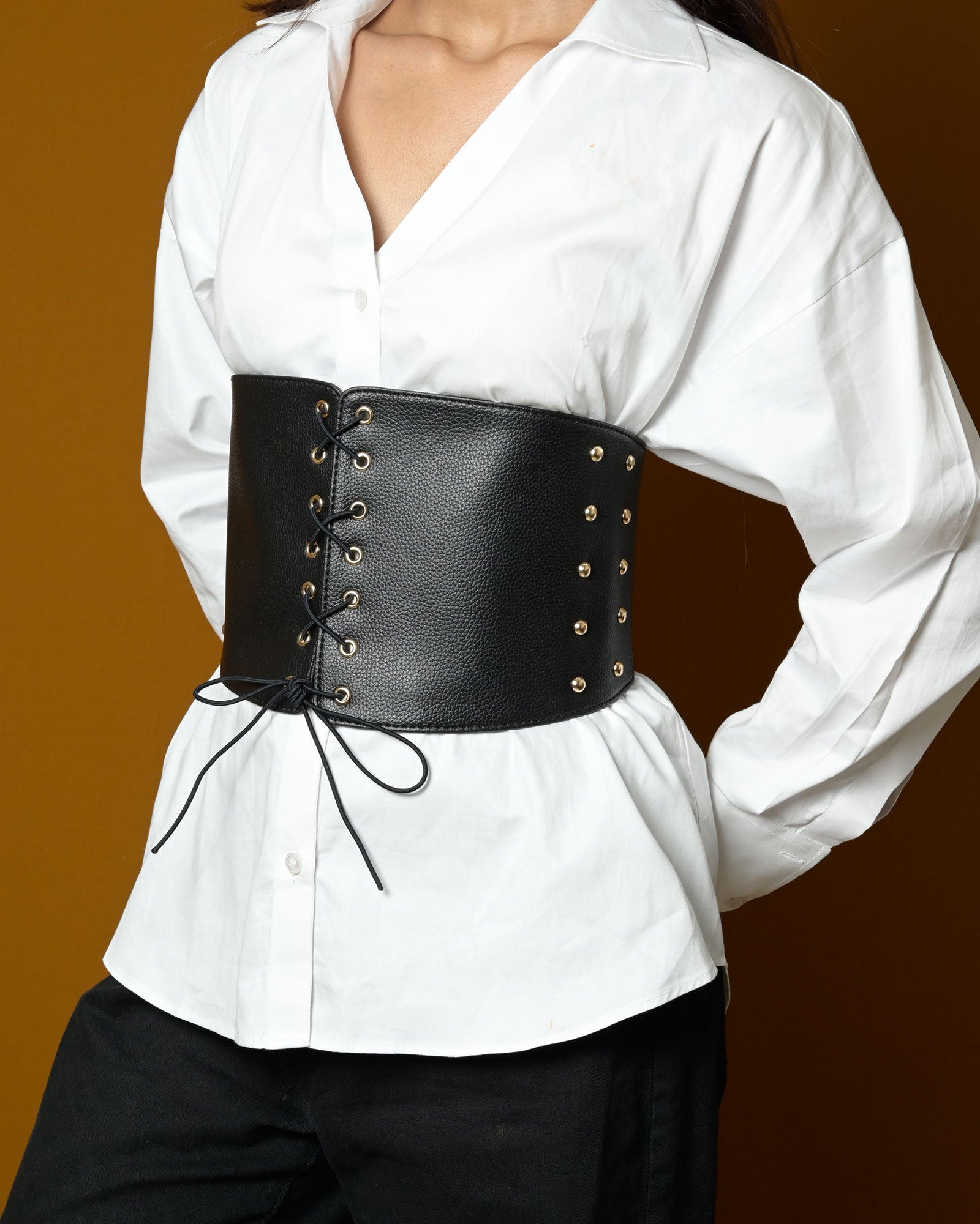 Lace-Up Corset Belt