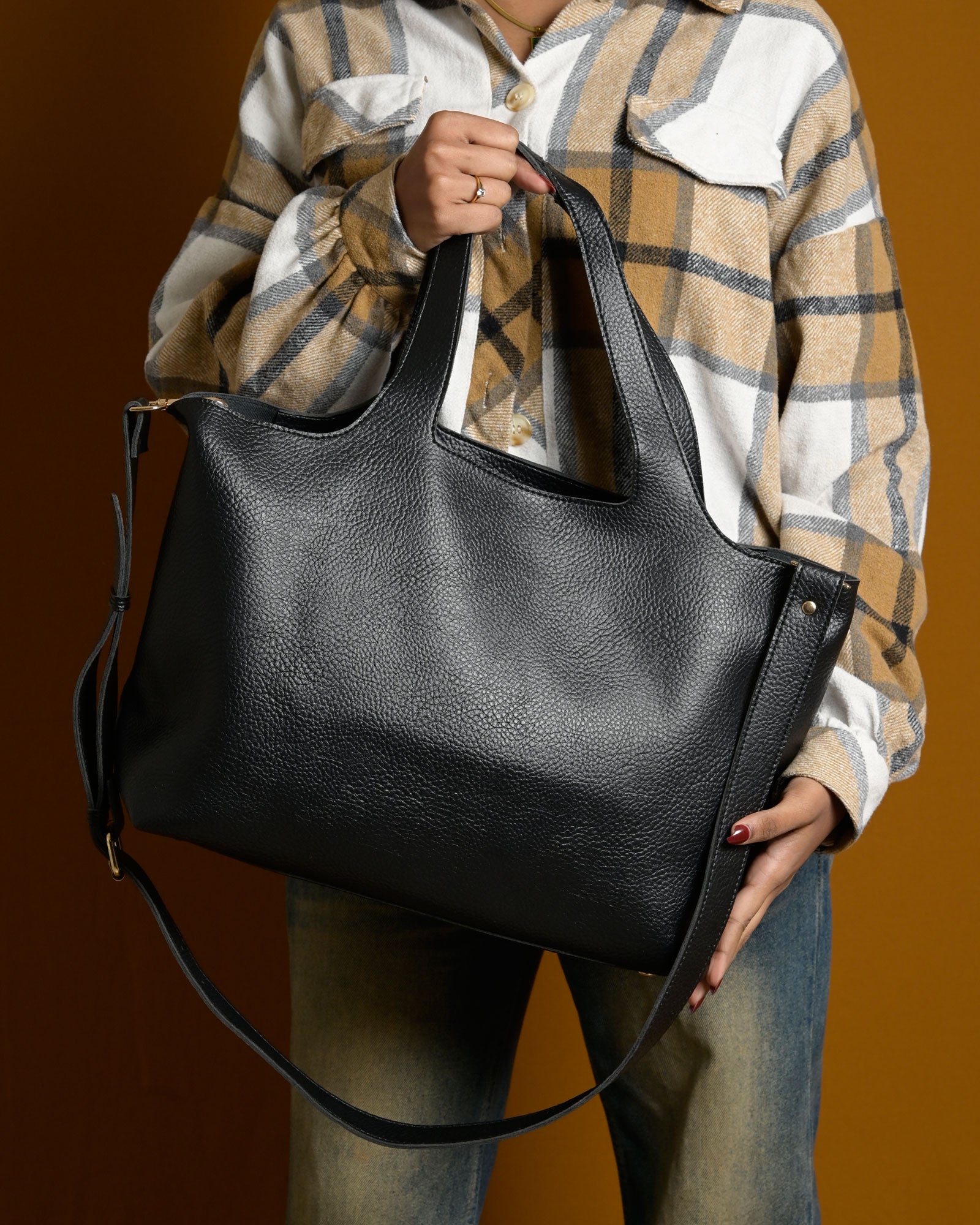 Statement Tote Bag - Black