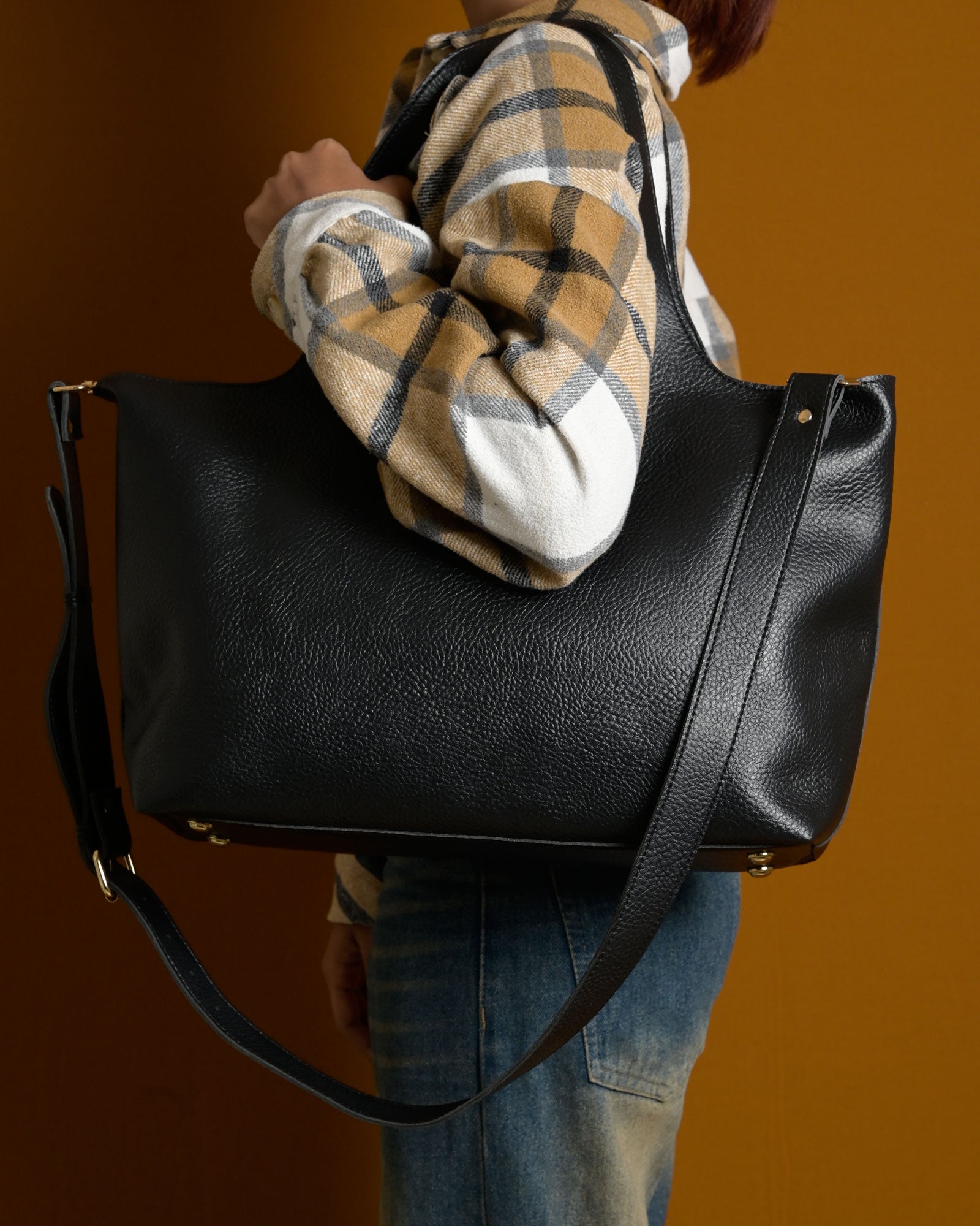 Statement Tote Bag - Black