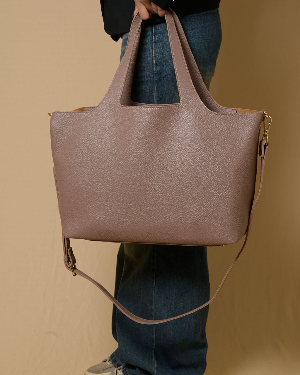 Statement Tote Bag - Peach